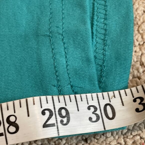 Woman Within Pull On Pants Size 5X Turquoise Elastic Stretch Athleisure Comfort - Picture 8 of 12